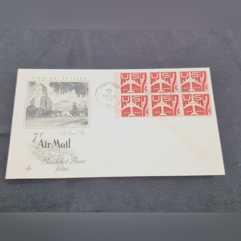 1960 Missouri First Day Issue Pony Express Air Mail Set - Picture 4 of 4